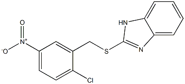 2-[(2-chloro-5-nitrophenyl)methylsulfanyl]-1H-benzimidazole Struktur