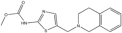 methyl N-[5-(3,4-dihydro-1H-isoquinolin-2-ylmethyl)-1,3-thiazol-2-yl]carbamate Struktur