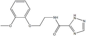 N-[2-(2-methoxyphenoxy)ethyl]-1H-1,2,4-triazole-5-carboxamide Struktur