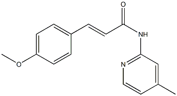 (E)-3-(4-methoxyphenyl)-N-(4-methylpyridin-2-yl)prop-2-enamide Struktur