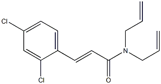 (E)-3-(2,4-dichlorophenyl)-N,N-bis(prop-2-enyl)prop-2-enamide Struktur