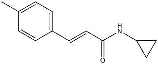 (E)-N-cyclopropyl-3-(4-methylphenyl)prop-2-enamide Struktur