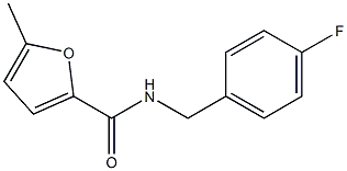 N-[(4-fluorophenyl)methyl]-5-methylfuran-2-carboxamide Struktur