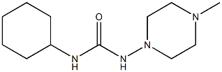 1-cyclohexyl-3-(4-methylpiperazin-1-yl)urea Struktur