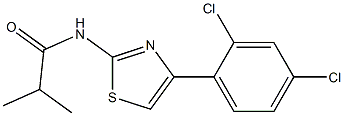 N-[4-(2,4-dichlorophenyl)-1,3-thiazol-2-yl]-2-methylpropanamide Struktur