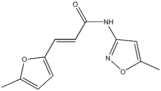 (E)-3-(5-methylfuran-2-yl)-N-(5-methyl-1,2-oxazol-3-yl)prop-2-enamide Struktur