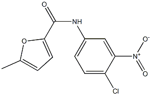 N-(4-chloro-3-nitrophenyl)-5-methylfuran-2-carboxamide Struktur