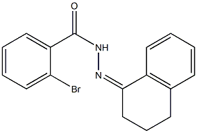 2-bromo-N-[(Z)-3,4-dihydro-2H-naphthalen-1-ylideneamino]benzamide Struktur