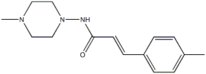 (E)-3-(4-methylphenyl)-N-(4-methylpiperazin-1-yl)prop-2-enamide Struktur