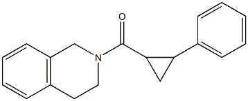 3,4-dihydro-1H-isoquinolin-2-yl-(2-phenylcyclopropyl)methanone Struktur