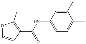 N-(3,4-dimethylphenyl)-2-methylfuran-3-carboxamide Struktur