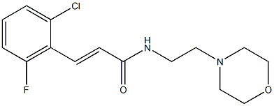 (E)-3-(2-chloro-6-fluorophenyl)-N-(2-morpholin-4-ylethyl)prop-2-enamide Struktur