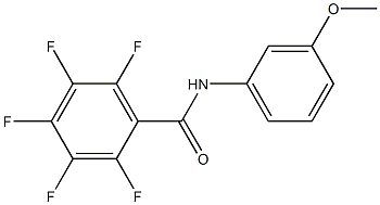 2,3,4,5,6-pentafluoro-N-(3-methoxyphenyl)benzamide Struktur