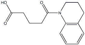 5-(3,4-dihydro-2H-quinolin-1-yl)-5-oxopentanoic acid Struktur