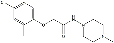 2-(4-chloro-2-methylphenoxy)-N-(4-methylpiperazin-1-yl)acetamide Struktur