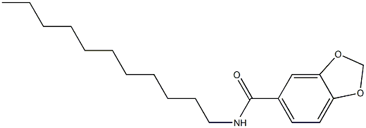 N-undecyl-1,3-benzodioxole-5-carboxamide Struktur