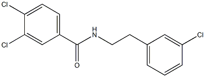 3,4-dichloro-N-[2-(3-chlorophenyl)ethyl]benzamide Struktur