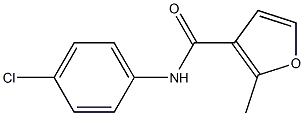 N-(4-chlorophenyl)-2-methylfuran-3-carboxamide Struktur