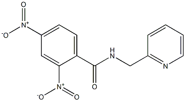 2,4-dinitro-N-(pyridin-2-ylmethyl)benzamide Struktur