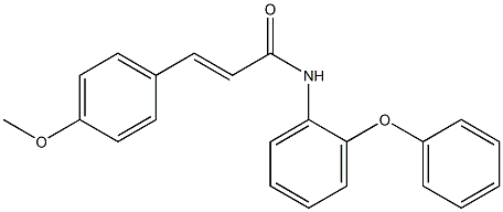 (E)-3-(4-methoxyphenyl)-N-(2-phenoxyphenyl)prop-2-enamide Struktur