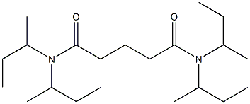 N,N,N',N'-tetra(butan-2-yl)pentanediamide Struktur