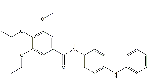 N-(4-anilinophenyl)-3,4,5-triethoxybenzamide Struktur