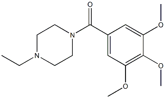 (4-ethylpiperazin-1-yl)-(3,4,5-trimethoxyphenyl)methanone Struktur