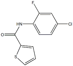 N-(4-chloro-2-fluorophenyl)thiophene-2-carboxamide Struktur