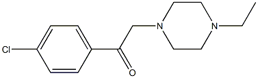 2-(4-chlorophenyl)-1-(4-ethylpiperazin-1-yl)ethanone Struktur