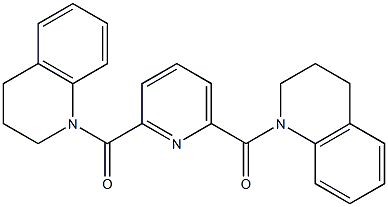 [6-(3,4-dihydro-2H-quinoline-1-carbonyl)pyridin-2-yl]-(3,4-dihydro-2H-quinolin-1-yl)methanone Struktur