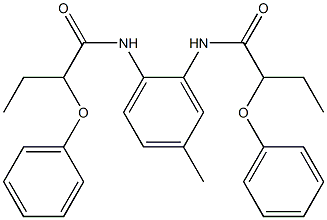 N-[4-methyl-2-(2-phenoxybutanoylamino)phenyl]-2-phenoxybutanamide Struktur