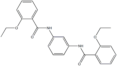 2-ethoxy-N-[3-[(2-ethoxybenzoyl)amino]phenyl]benzamide Struktur