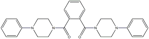 [2-(4-phenylpiperazine-1-carbonyl)phenyl]-(4-phenylpiperazin-1-yl)methanone Struktur