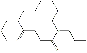 N,N,N',N'-tetrapropylbutanediamide Struktur