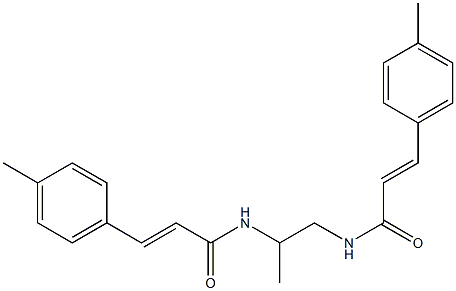 (E)-3-(4-methylphenyl)-N-[2-[[(E)-3-(4-methylphenyl)prop-2-enoyl]amino]propyl]prop-2-enamide Struktur