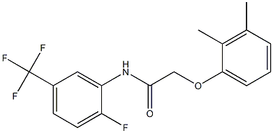 2-(2,3-dimethylphenoxy)-N-[2-fluoro-5-(trifluoromethyl)phenyl]acetamide Struktur