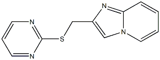 2-(pyrimidin-2-ylsulfanylmethyl)imidazo[1,2-a]pyridine Struktur