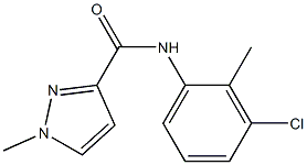 N-(3-chloro-2-methylphenyl)-1-methylpyrazole-3-carboxamide Struktur