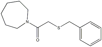 1-(azepan-1-yl)-2-benzylsulfanylethanone Struktur