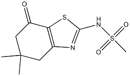 N-(5,5-dimethyl-7-oxo-4,6-dihydro-1,3-benzothiazol-2-yl)methanesulfonamide Struktur