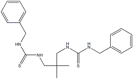 1-benzyl-3-[3-(benzylcarbamothioylamino)-2,2-dimethylpropyl]thiourea Struktur