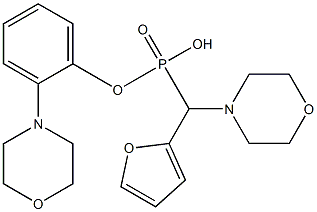 4-[furan-2-yl-[morpholin-4-yl(phenyl)phosphoryl]methyl]morpholine Struktur