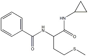 N-[1-(cyclopropylamino)-4-methylsulfanyl-1-oxobutan-2-yl]benzamide Struktur