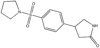 4-(4-pyrrolidin-1-ylsulfonylphenyl)pyrrolidin-2-one Struktur