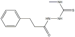 1-methyl-3-(3-phenylpropanoylamino)thiourea Struktur