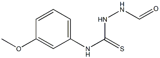 N-[(3-methoxyphenyl)carbamothioylamino]formamide Struktur