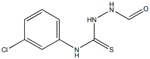 N-[(3-chlorophenyl)carbamothioylamino]formamide Struktur