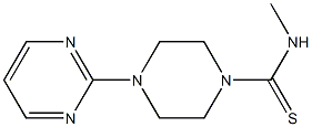 N-methyl-4-pyrimidin-2-ylpiperazine-1-carbothioamide Struktur