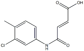 (E)-4-(3-chloro-4-methylanilino)-4-oxobut-2-enoic acid Struktur