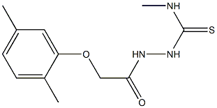 1-[[2-(2,5-dimethylphenoxy)acetyl]amino]-3-methylthiourea Struktur